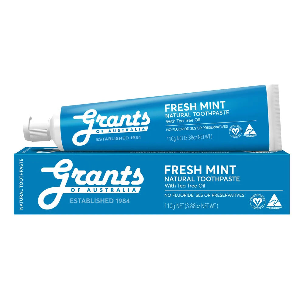 Grant's - Toothpaste Fresh Mint (fluoride Free) 110g