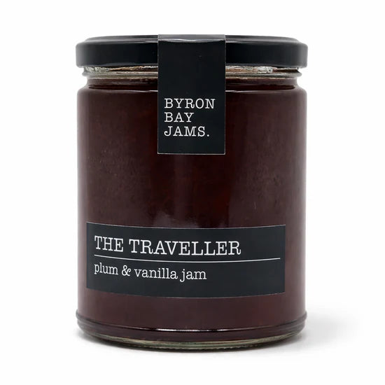 Byron Bay Jams - The Traveller Plum and vanilla Jam 295g