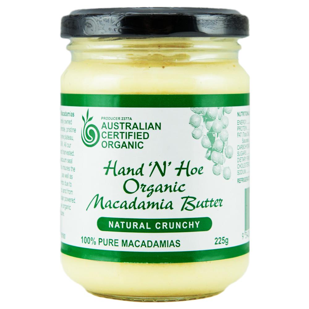 Hand And Hoe Macadamia Butter Roasted Crunchy 225g