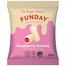 Funday - White Chocolate Raspberry Bullets 50g
