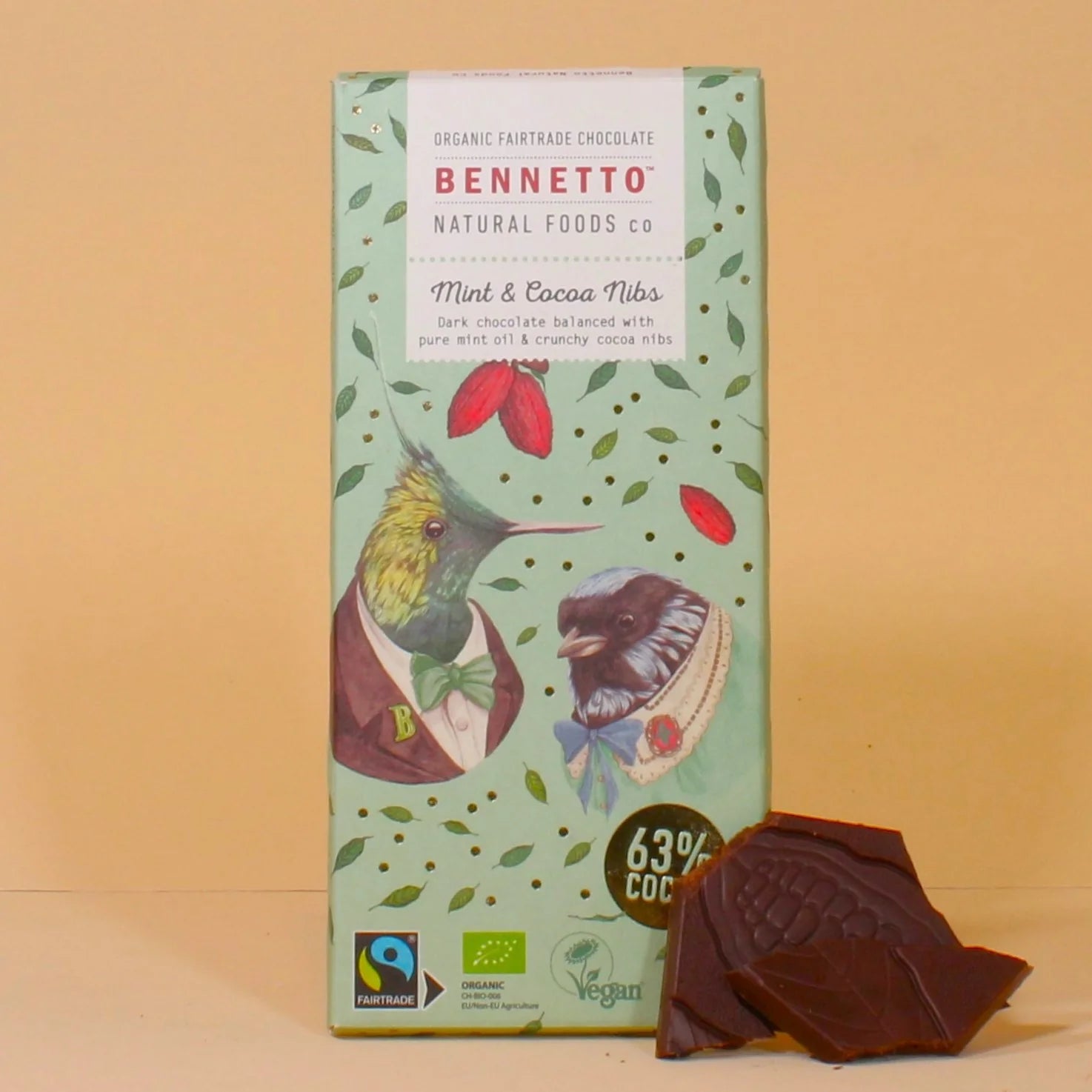 Bennetto - Dark Mint Chocolate 80g