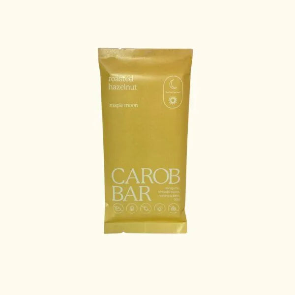 Maple Moon - Carob Bar Roasted Dark Hazelnut 90g