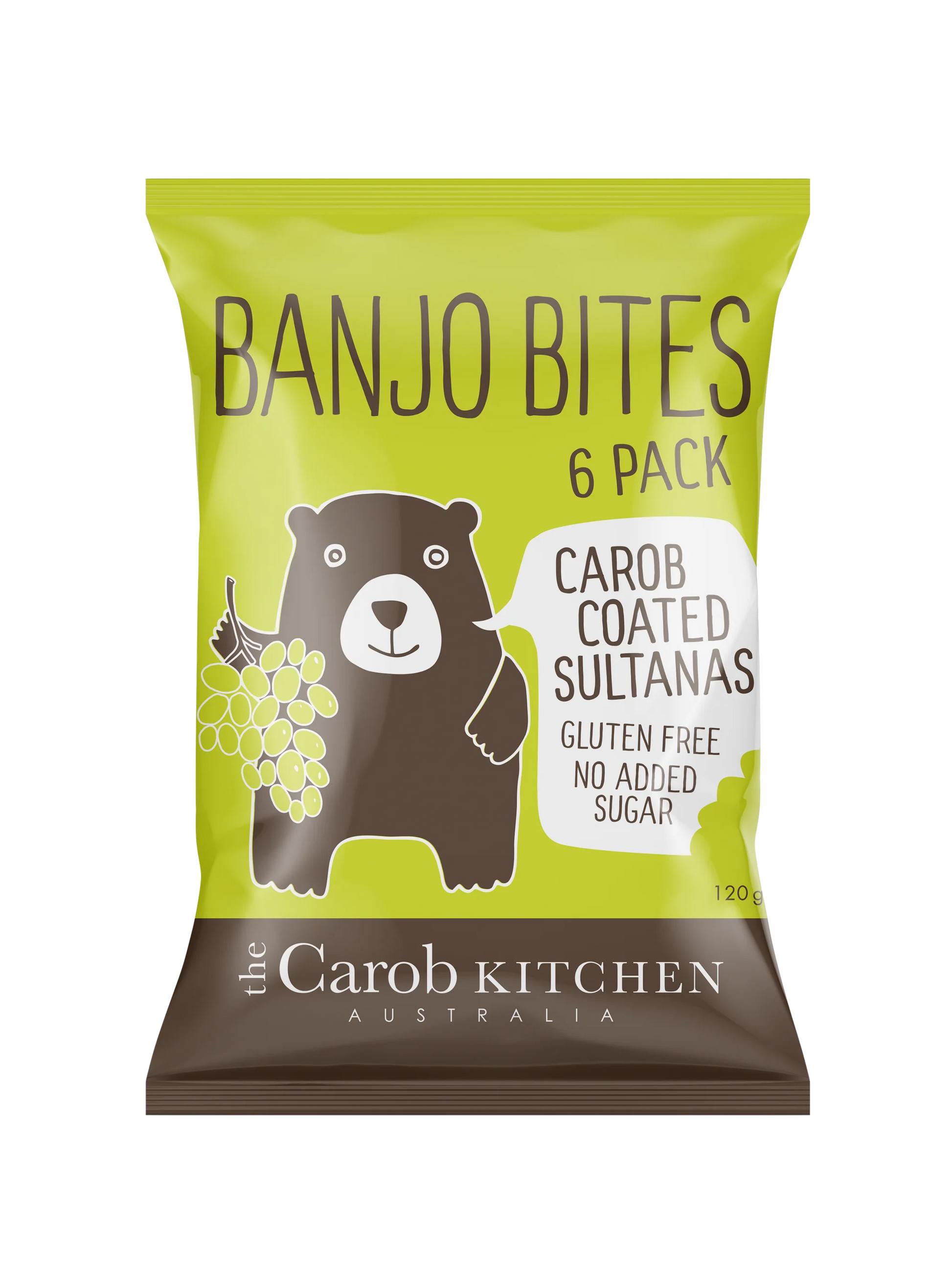 The Carob Kitchen - Carob Coated Sultanas 6pk 120g