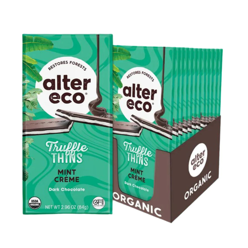 Alter Eco - Choc Thins Mint 84g