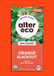 Alter Eco - 85% Cacao Orange Blackout Dark Choc 75g