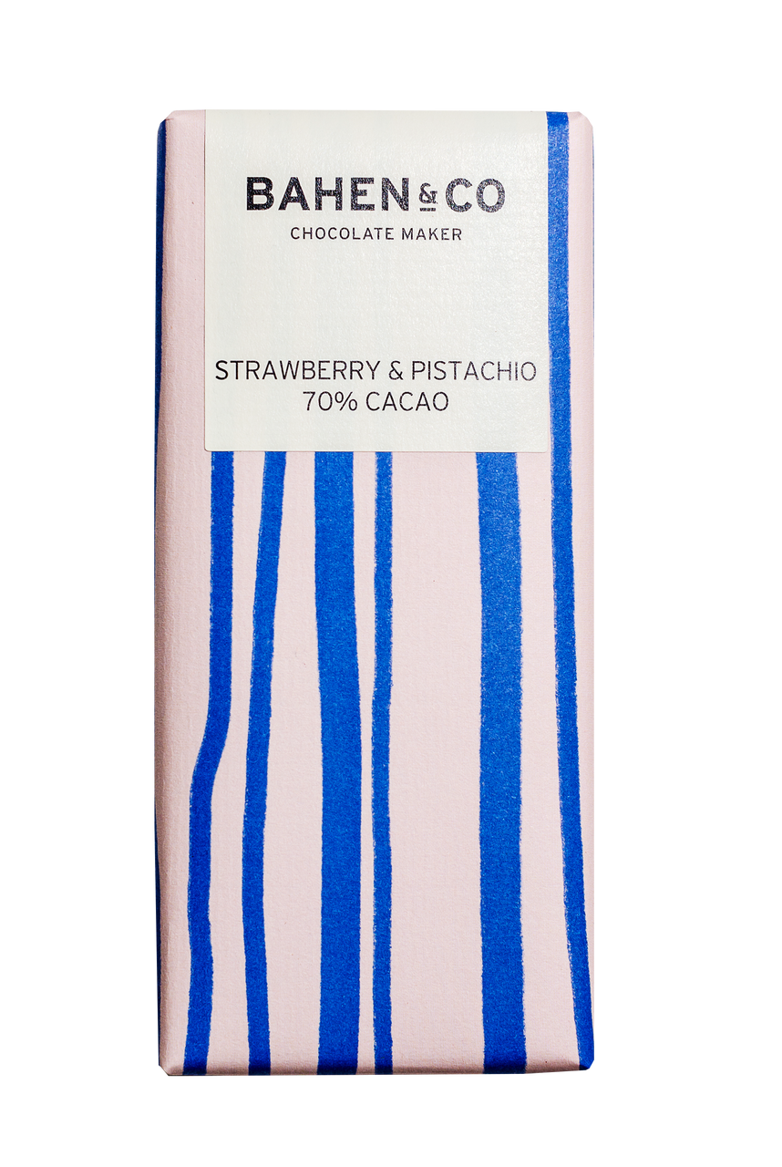 Bahen & Co - Chocolate Maker Strawberry & Pistachio 70% Cacao
