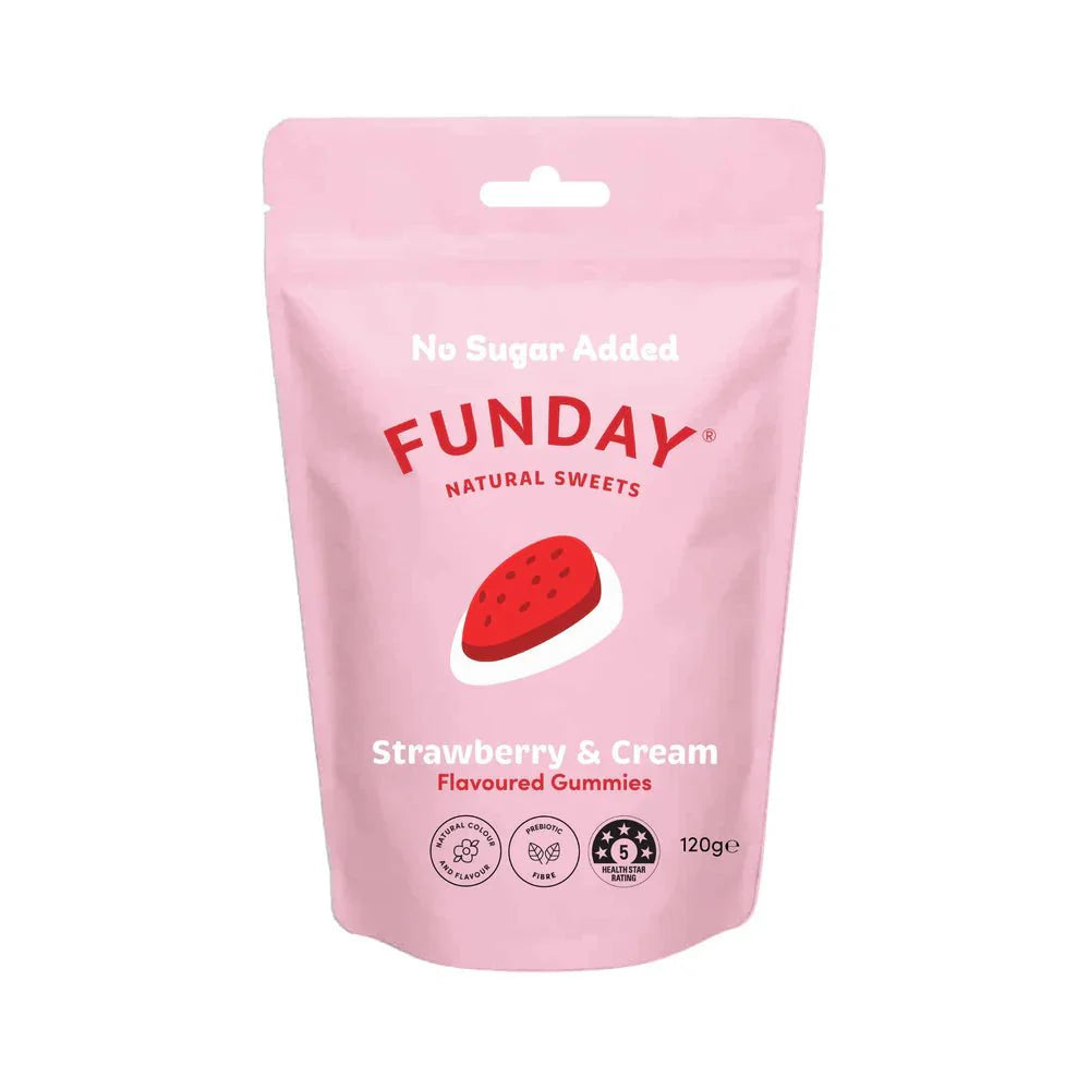 Funday - Share Bag Strawberry & Cream 120g