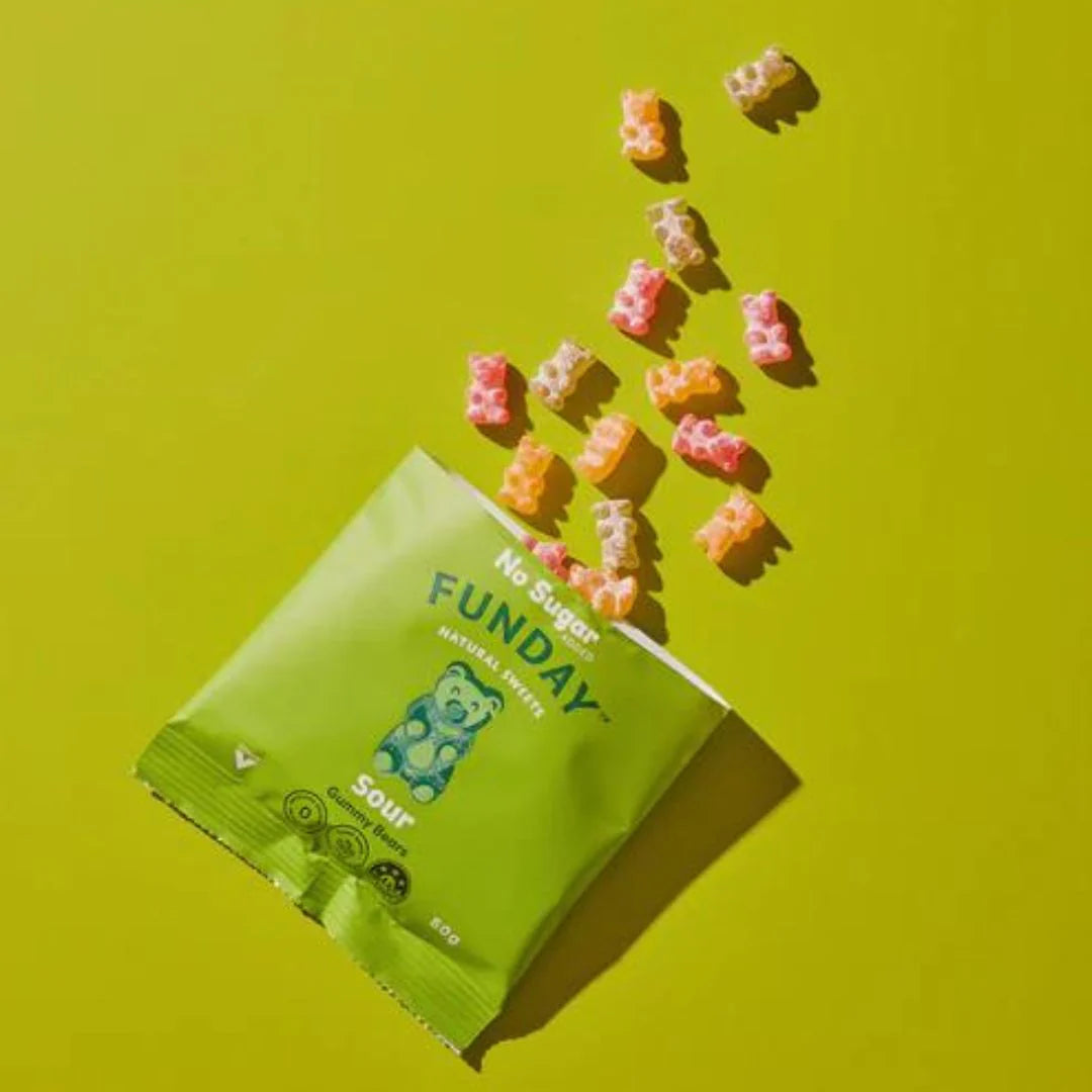 Funday - Sour Gummy Bears 50g