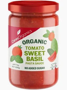 Ceres - Pasta Sauce Tomato Sweet Basil 680g