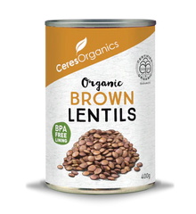 Ceres - Can Organic Brown Lentils 400g