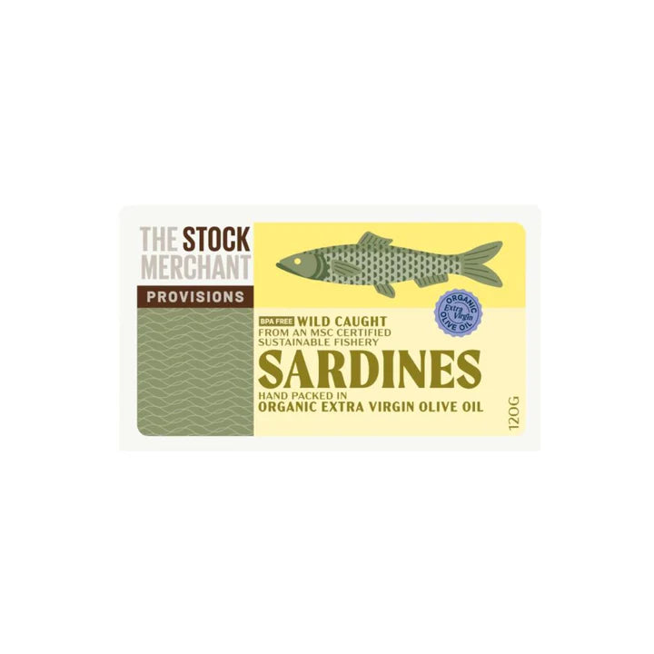 The Stock Merchant - Sardines In Extra Virgin Olive 120g