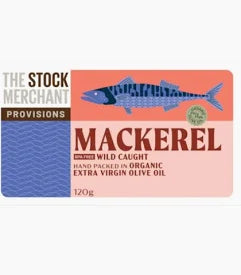 The Stock Merchant - Mackerel In Extra Virgin Olive Oil 120g