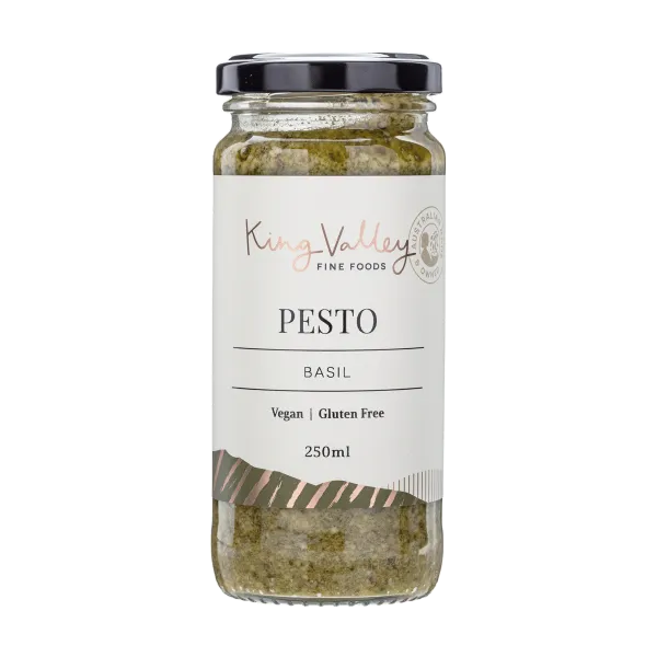 King Valley Fine Foods - Pesto Basil Vegan Gluten Free 250ml
