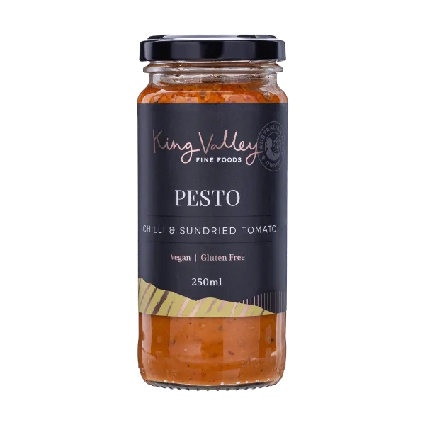 King Valley Fine Foods - Pesto Chilli & Sundried Tomato 250ml
