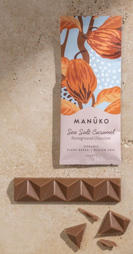 Manuko - Chocolate Bar Sea Salt Caramel 128g