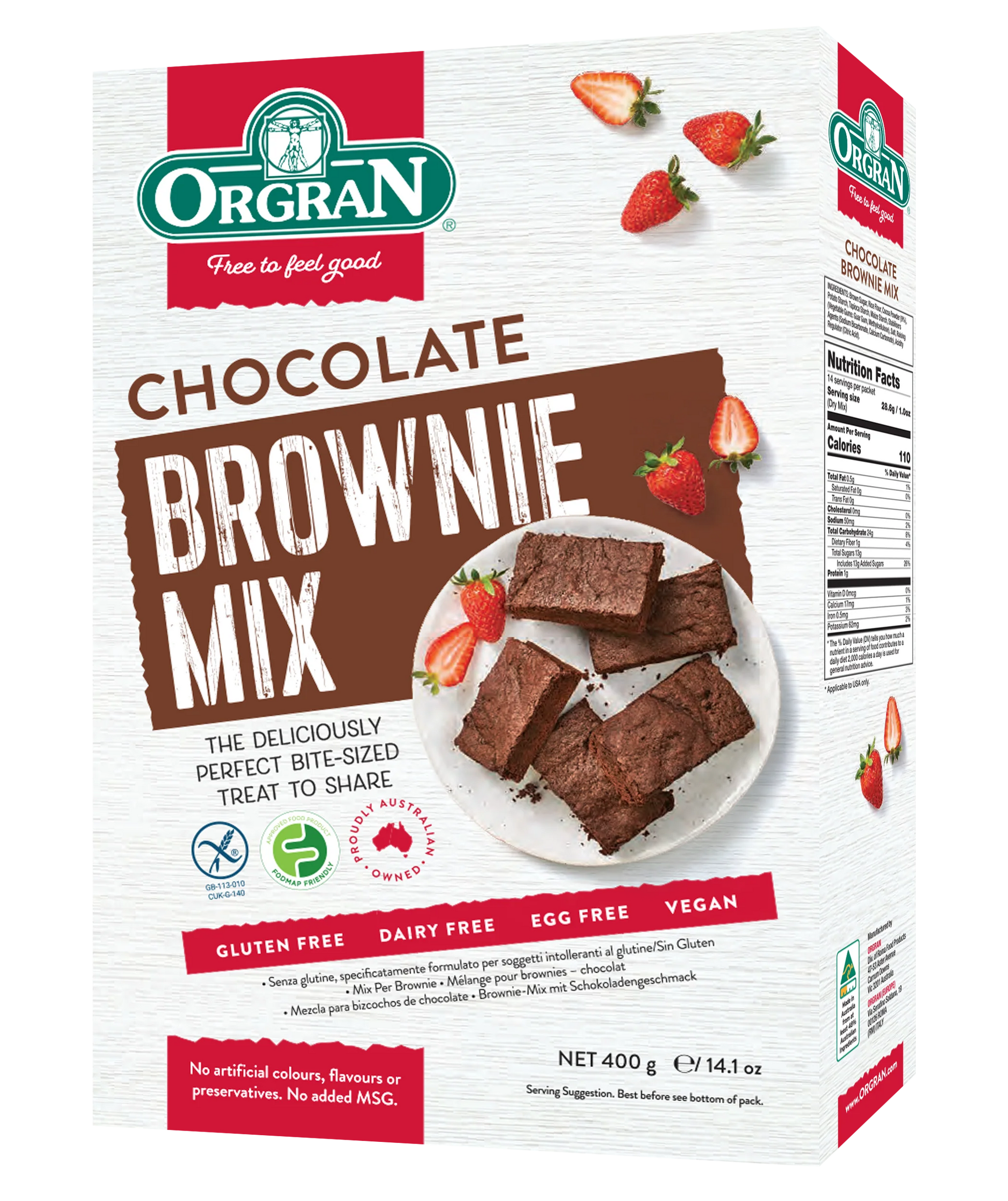 Orgran - Gf Chocolate Brownie Mix 400g