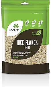 Lotus - Rice Flakes Brown Rolled 500g