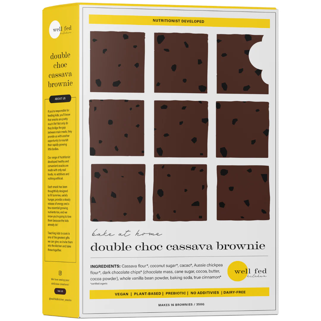 Well Fed Kitchen - Bake At Homedouble Choc Cassava Brownie Mix