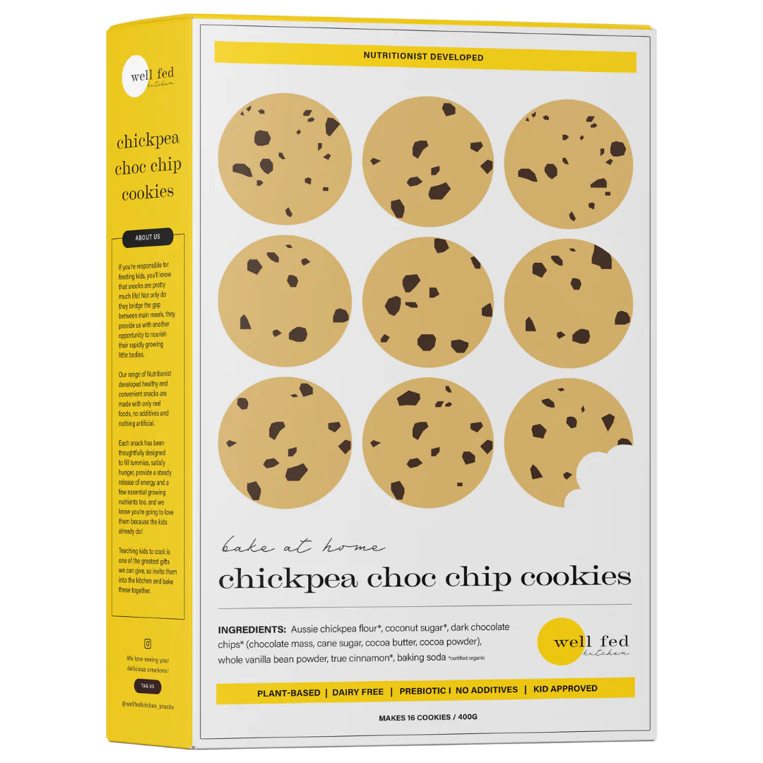 Well Fed Kitchen - Bake At Home Chickpea Choc Chip Cookie Mix