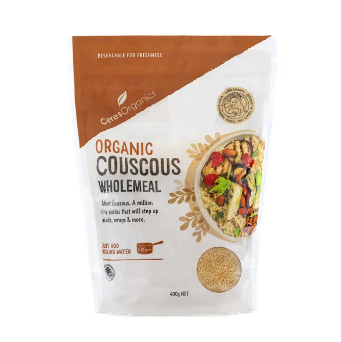 Ceres Organic - Wholemeal Couscous 400g