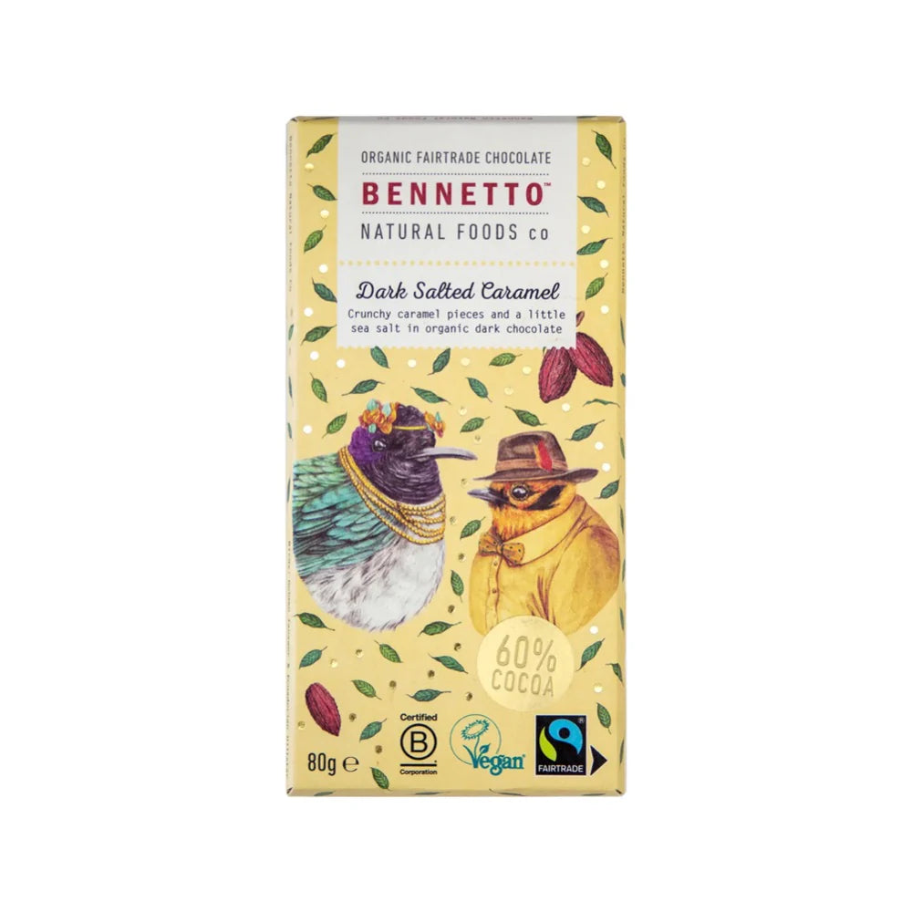 Bennetto - Dark Salted Caramel Chocolate 80g
