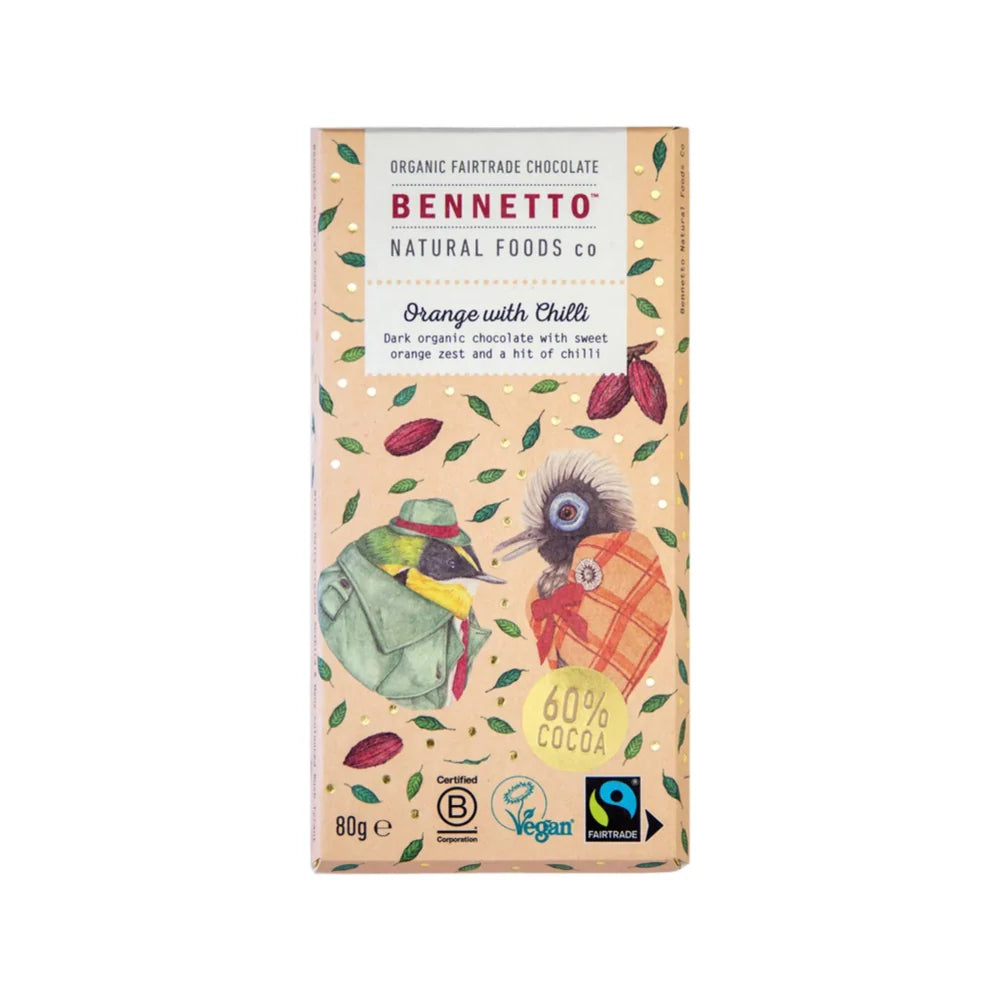Bennetto - Orange With Chilli Chocolate 80g