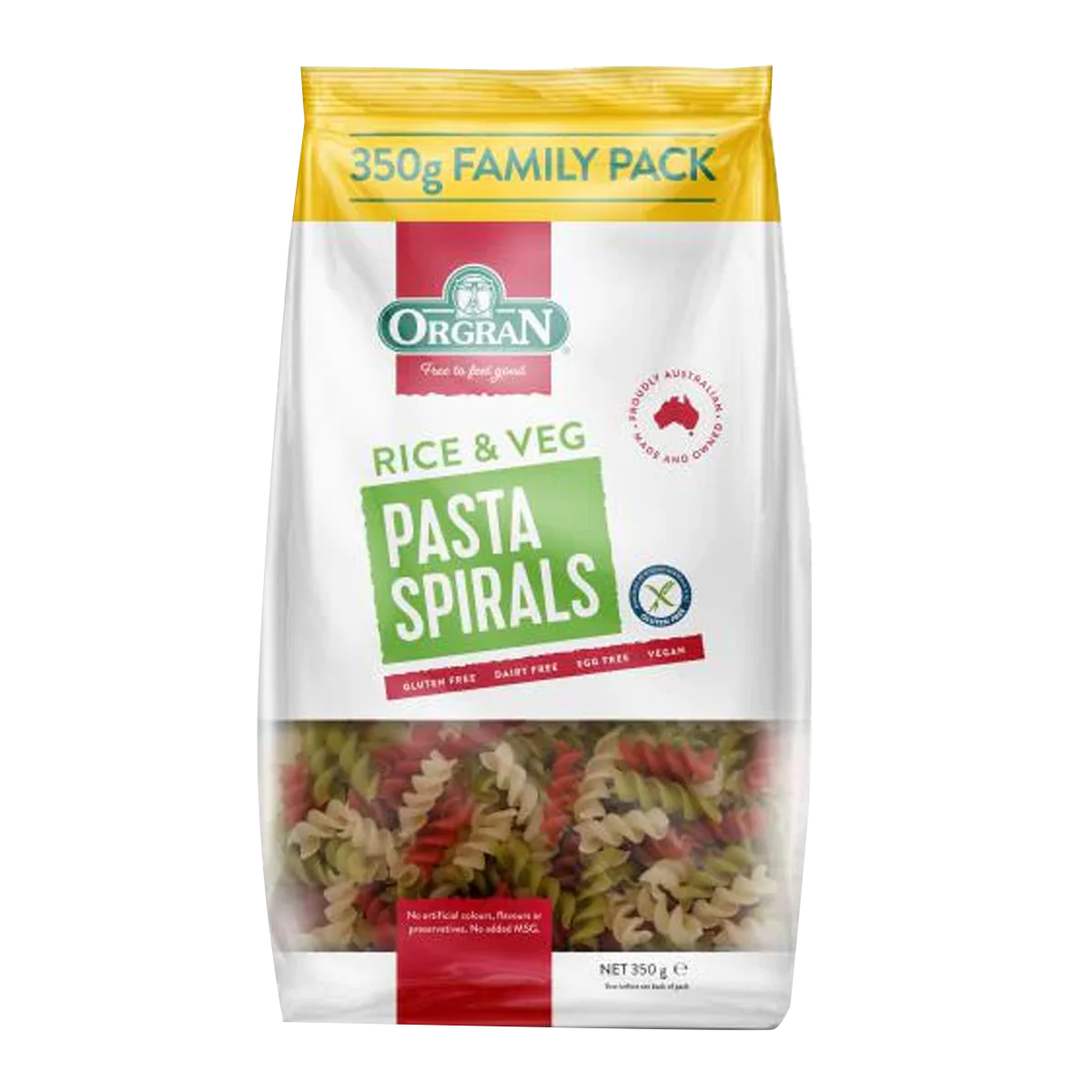 Orgran - Pasta Spiral R/veg 350g