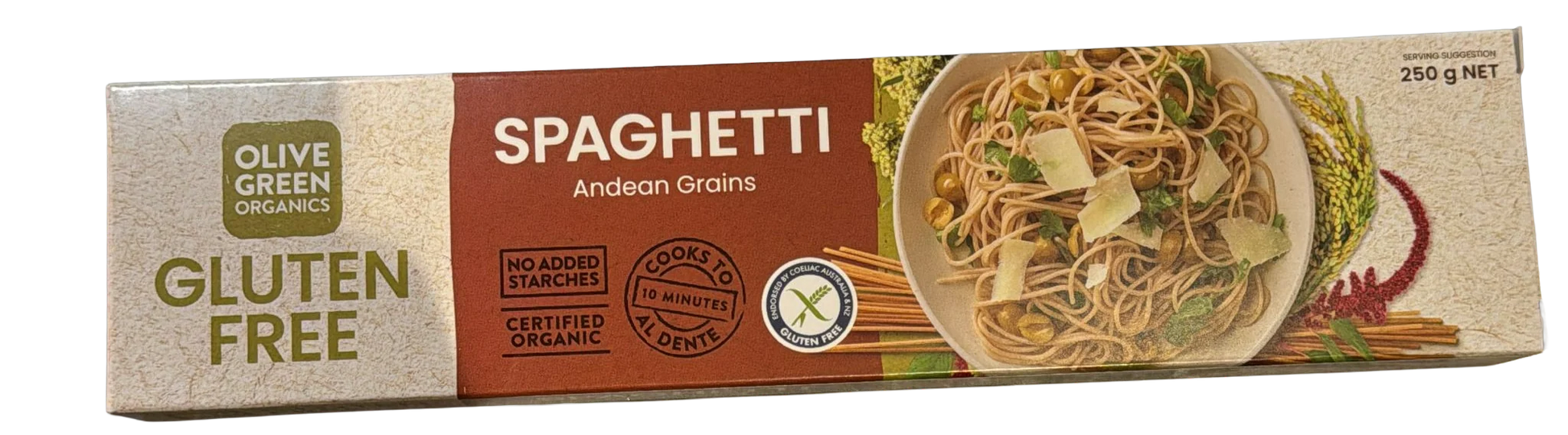 Olive Green Organics - 3 Grain Spaghetti 250g