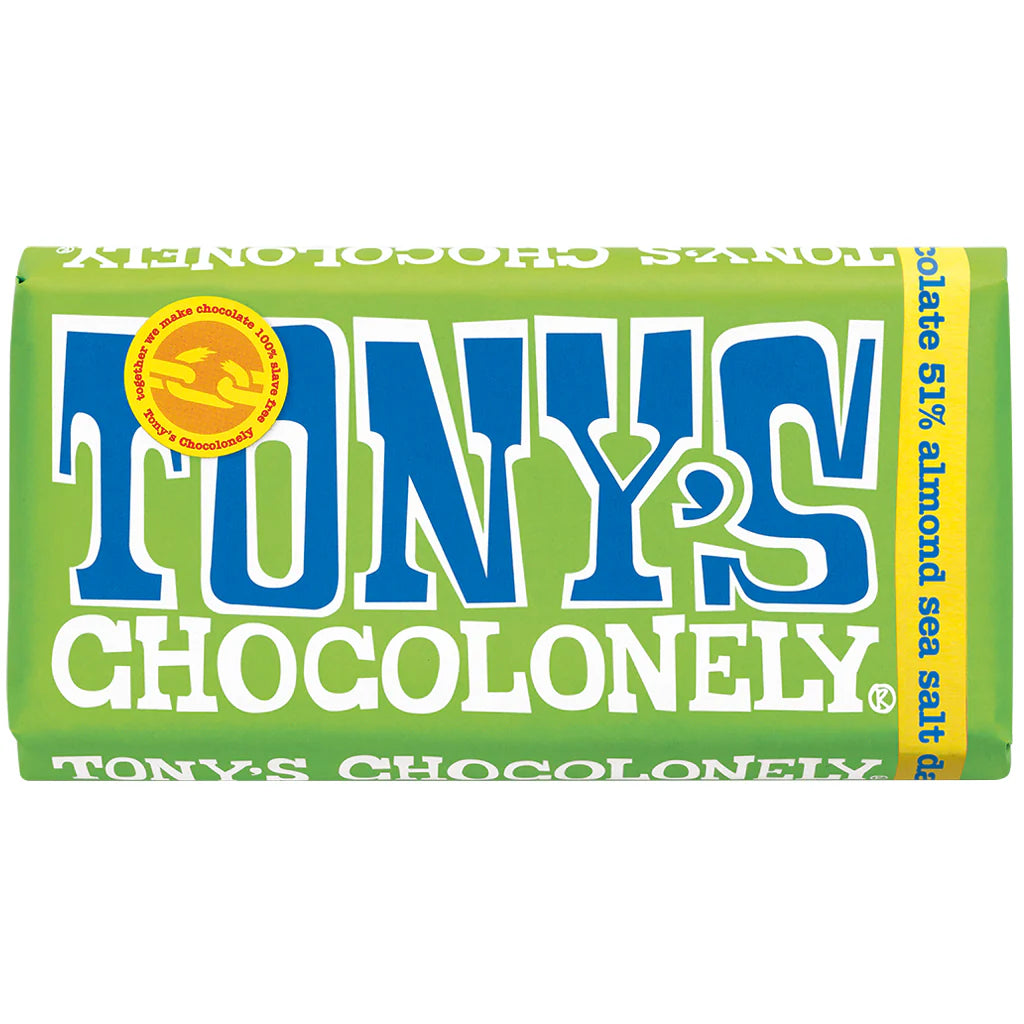 Tony's - Choc Dark Almond Sea Salt 180g