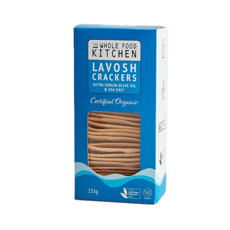 The Whole Food Kitchen - Lavosh Salt Crackers 135g