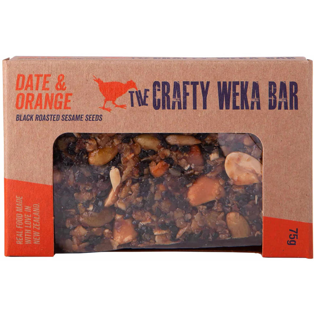 The Crafty Weka Bar - Date & Orange Muesli Bar 75g