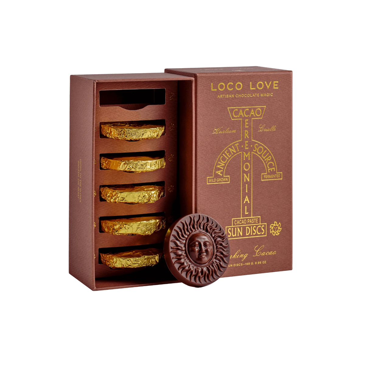 Loco Love - Ceremonial Cacao Sun Discs 6pk 198g