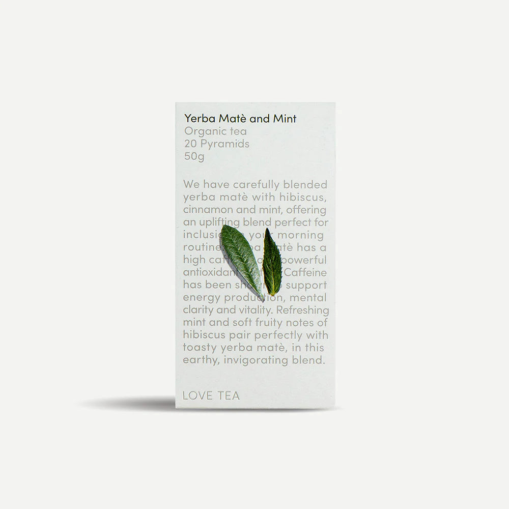 Love Tea - Yerba Mate and Mint Pyramids 50g