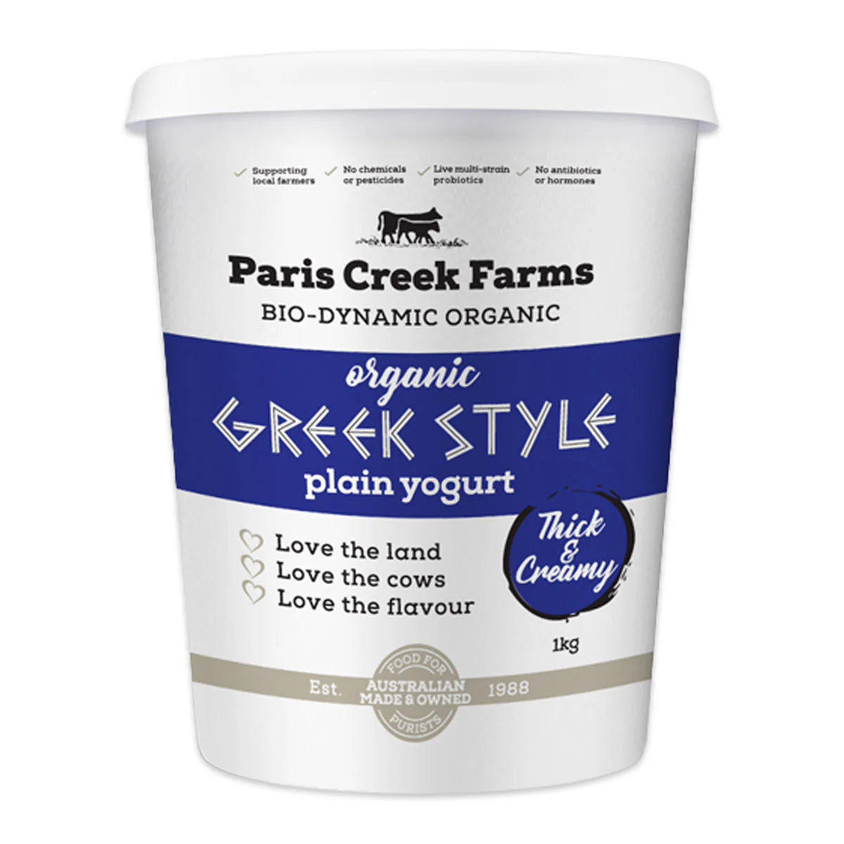 Paris Creek - Greek Natural Yoghurt 1kg