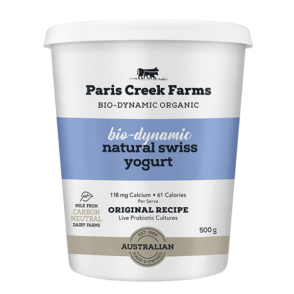 Paris Creek - Bio-Dynamic Natural Swiss Yoghurt 500g
