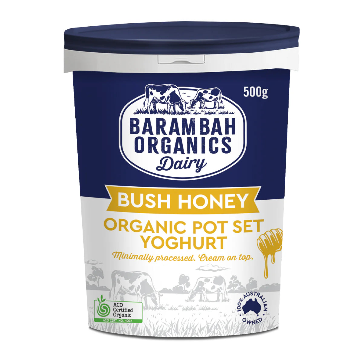 Barambah Organics - Yogh B/honey 500g