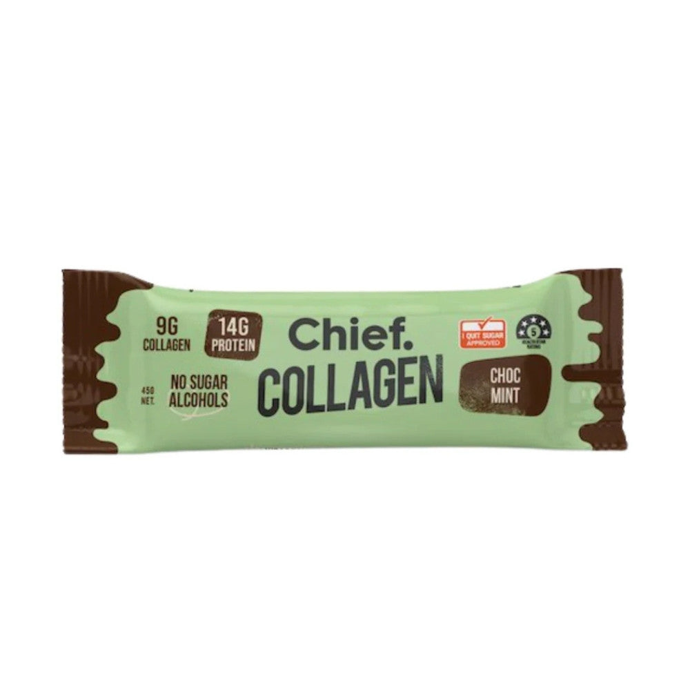 Chief - Collagen Protein Bar Choc Mint 45g