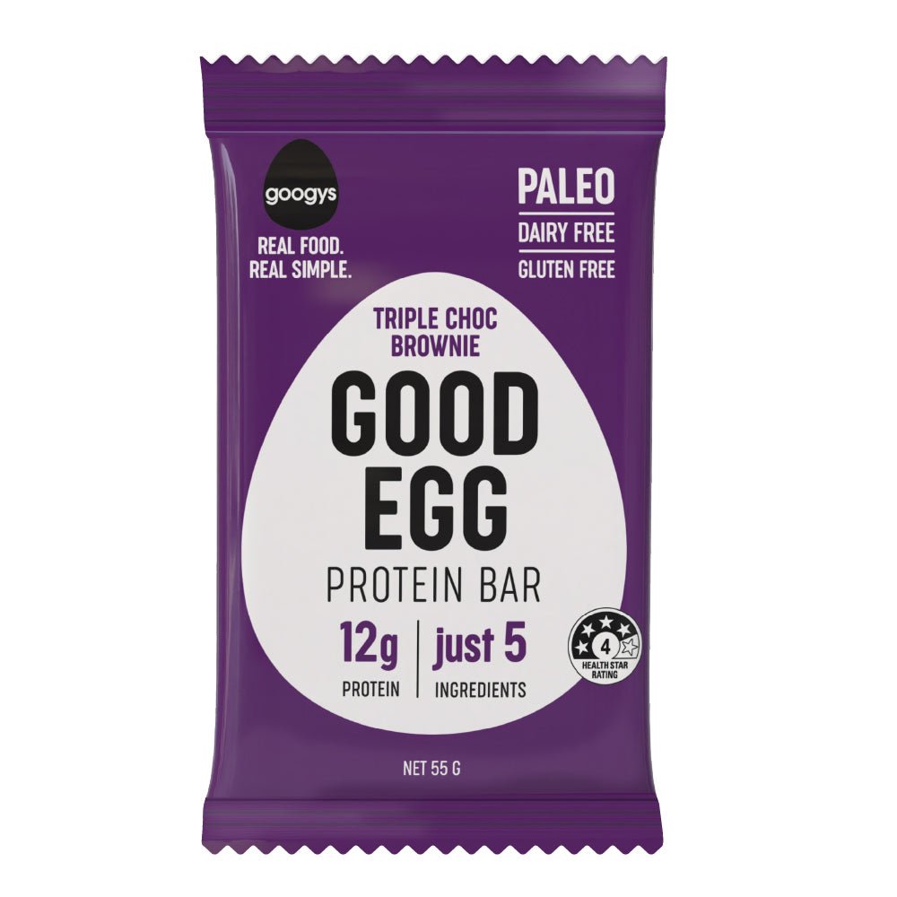 Googys - Egg Bar Triple Choc Brownie 55g
