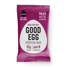 Googys Good Egg - Protein Bar Choc Sea Salt 55g