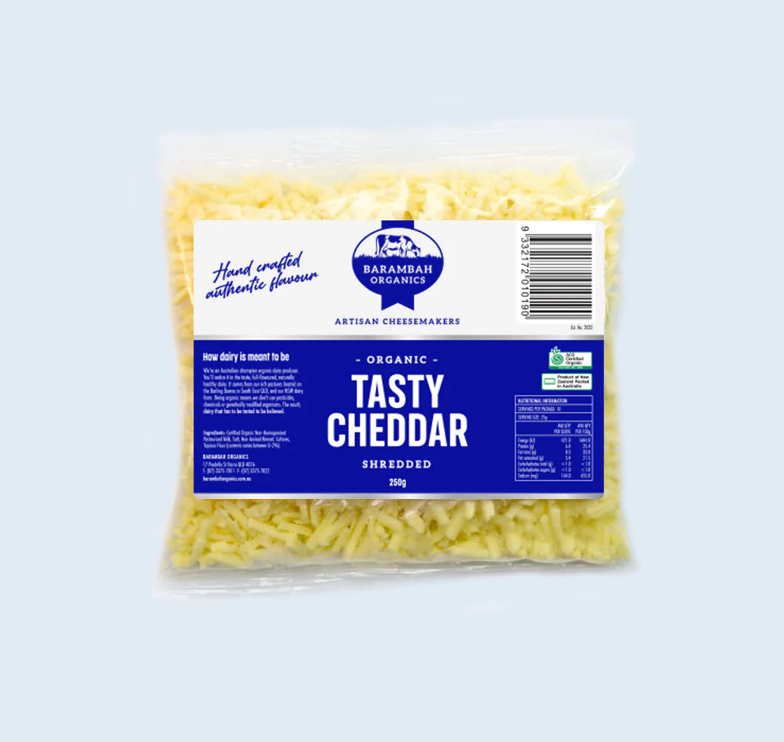 Barambah Organics - Ched Shred 250g