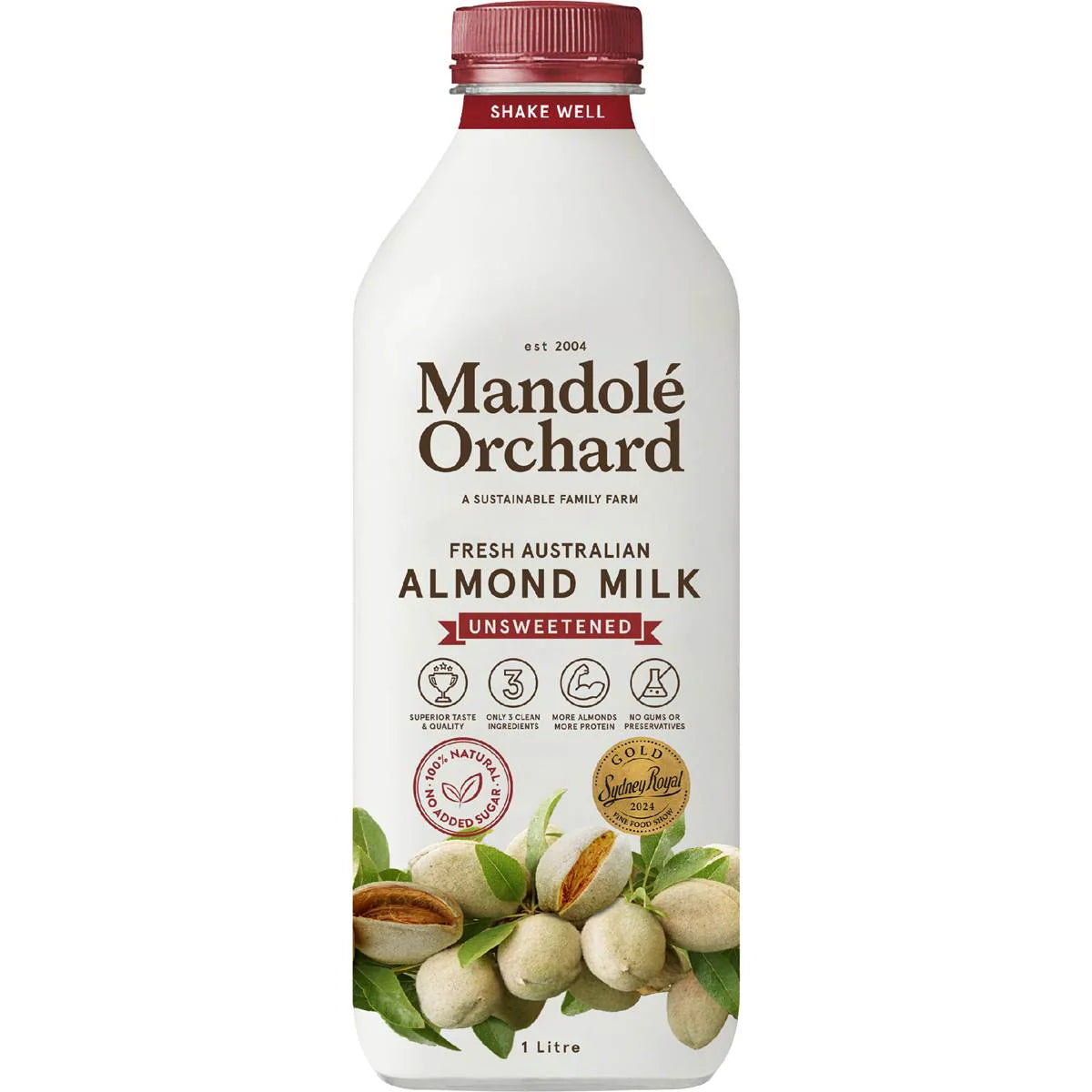 Mandole Orchard - Almond Milk Unsweet 1lt