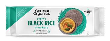 Ceres - Black Rice Crackers (original) Thailands Riceberry 115g