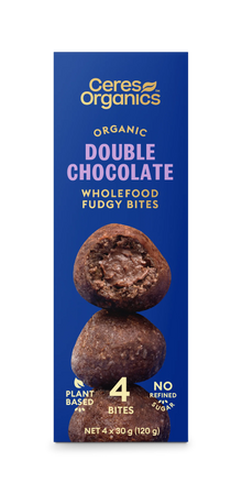 Ceres - Double Chocoloate Organic Fudgy Bites 120g
