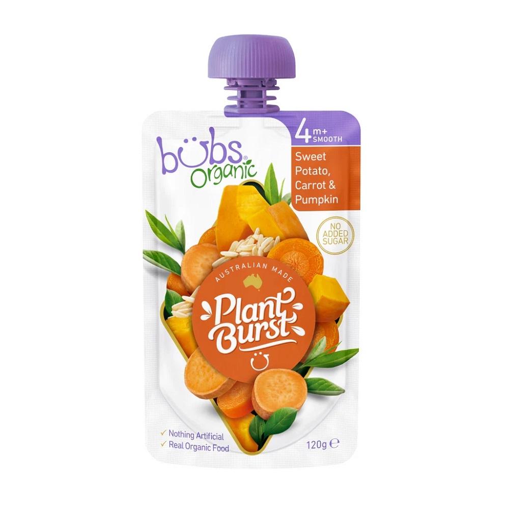 Organic Bubs - Sweet Potato Carrot & Pumpkin 4+