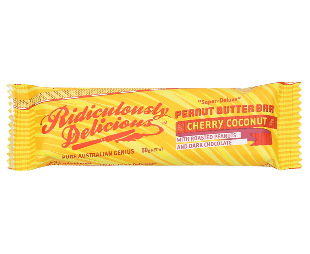 Ridiculously Delicious - Peanut Butter Bar Cherry Coconut 50g