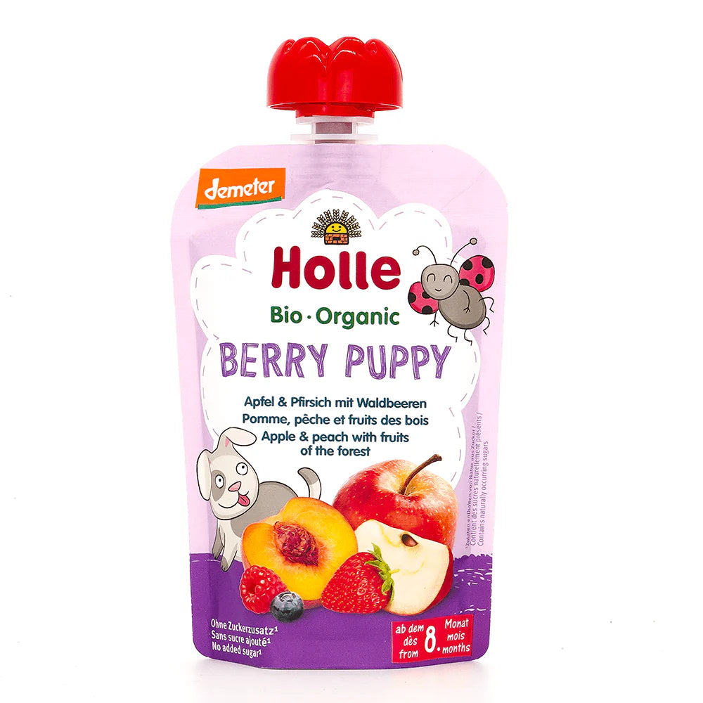 Holle - Pouch Apple Peach Forest 100g