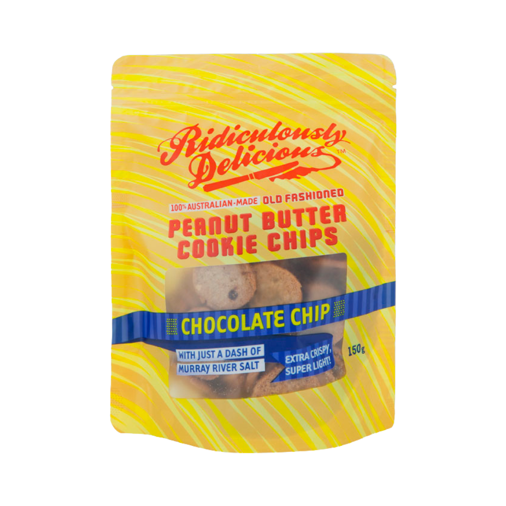 Ridiculously Delicious - P/butter Cookies Choc Chip Salt 150g