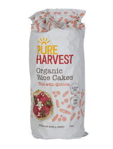 Pure Harvest - Rice Cakes Quinoa Thins 150g