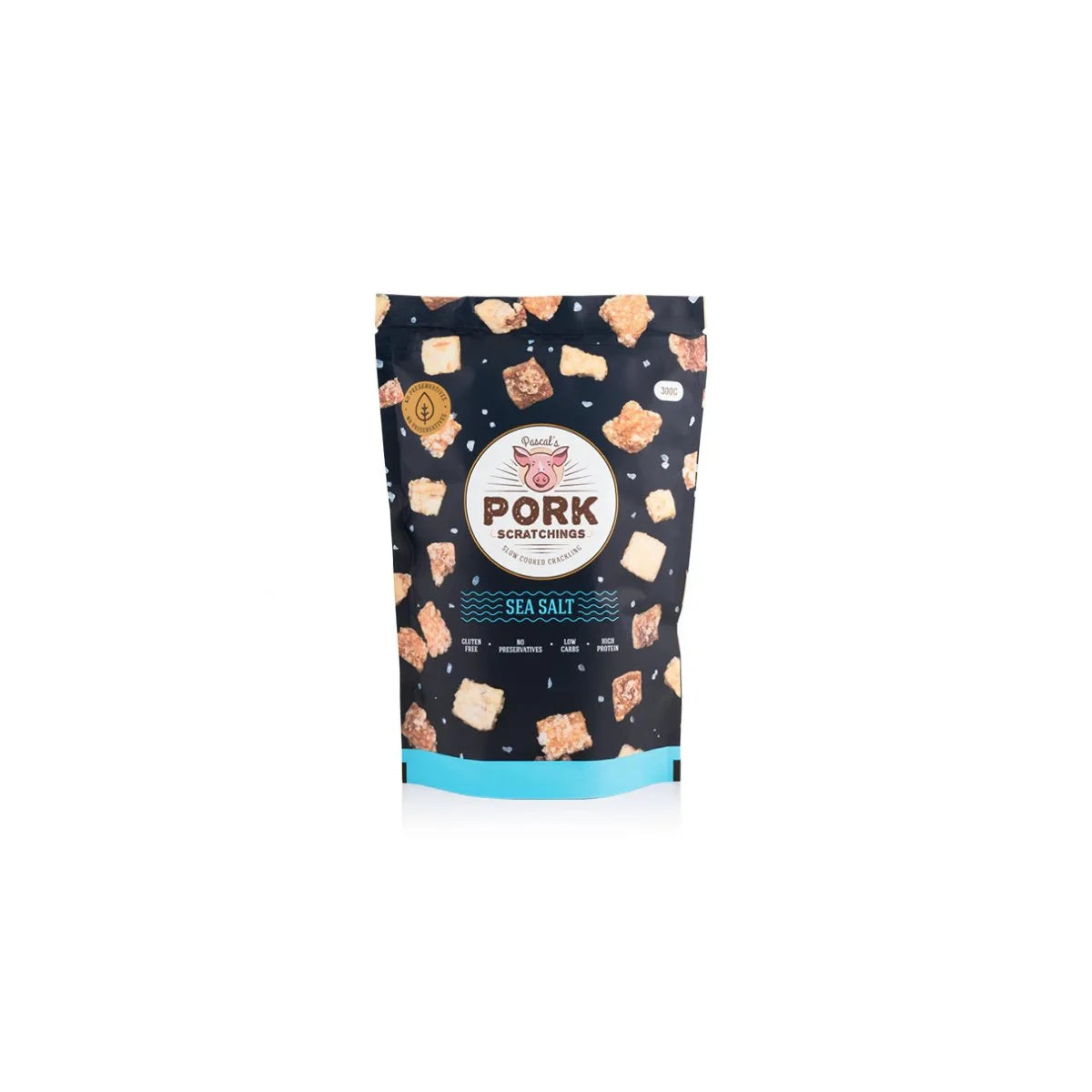 Pascal's Pork Scratchings - Sea Salt 100g