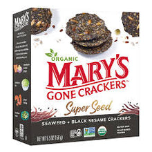 Mary's Gone Crackers - Super Seed Seaweed & Black Sesame 156g
